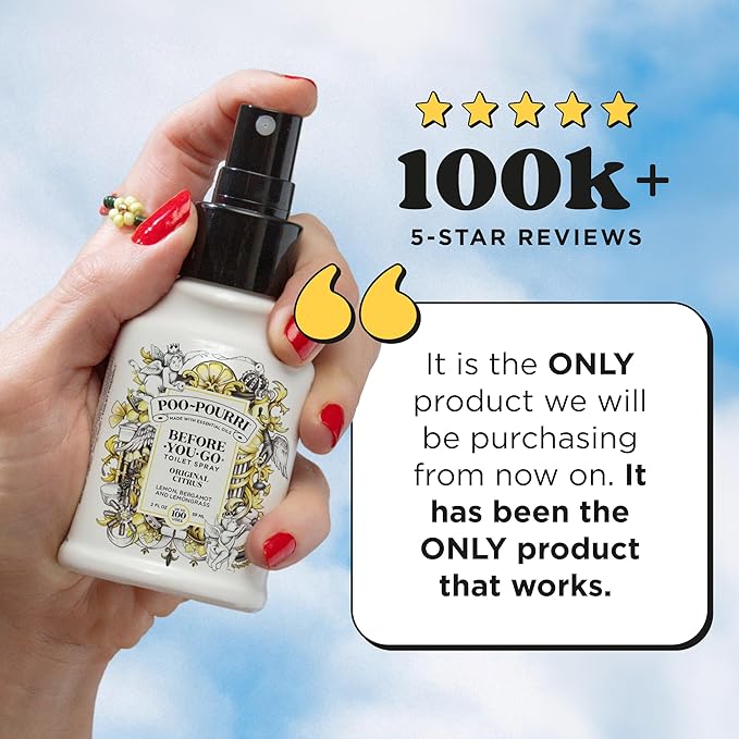 Poo-Pourri Before-You-Go Toilet Spray, Original Citrus, 4 Fl Oz, Bathroom Odor - Image 4