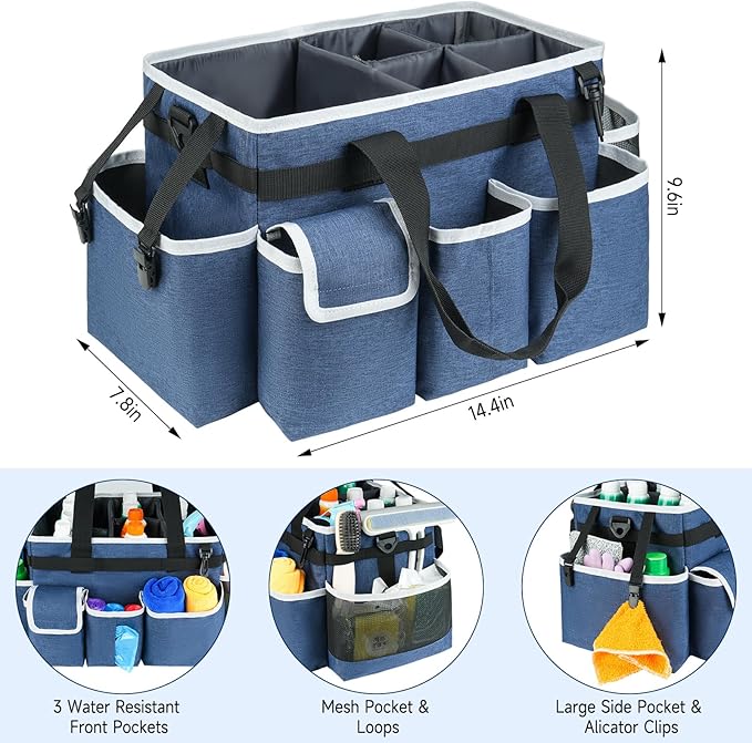 Cleaning Caddy, Cleaning Bag for Housekeepers, Cleaning Supplies Organizer - Image 4