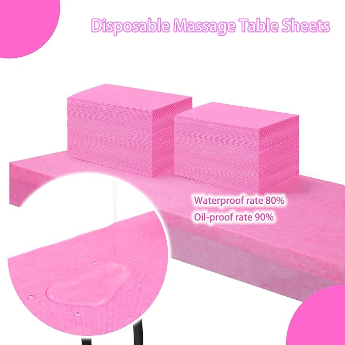 Disposable Bed Sheets for Massage Table 200 Pcs 31" x 71" Waterproof Massage - Image 4