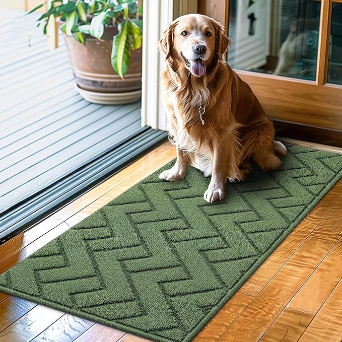 hicorfe Indoor Doormat, Front Back Door Mat Rubber Backing Non Slip Door Mats by Hicorfe
