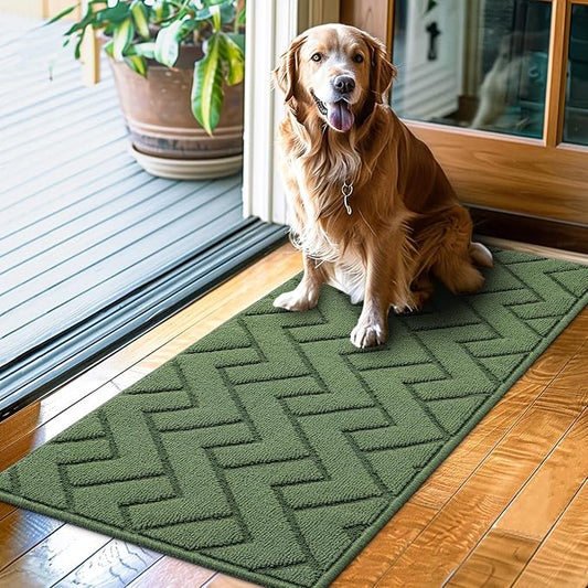 hicorfe Indoor Doormat, Front Back Door Mat Rubber Backing Non Slip Door Mats by Hicorfe