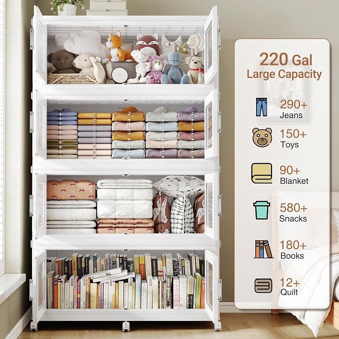 BROVIEW 880 Qt Stackable Storage Bin - Image 7