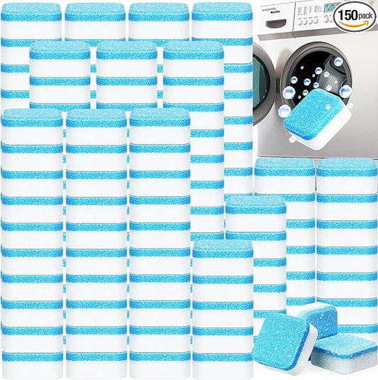 150 Pcs Washing Machine Cleaner Washing Machine Tablets Deep Cleaner Tablets by Dansib