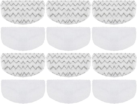 12 Pack Steam Mop Replacement Pads Compatible by Jirmory