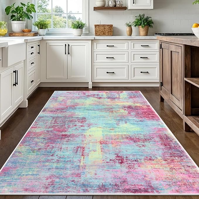 IOHOUZE Abstract Area Rugs 5x7 Ft Washable Rugs - Image 2