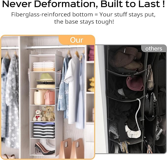 Extra Deep Hanging Closet Organizer - Image 5