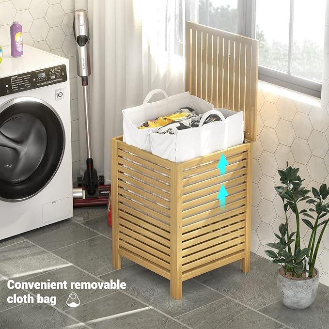 Homykic Bamboo Laundry Hamper - Image 3