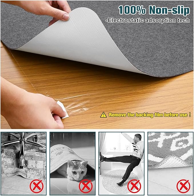 Placoot Desk Chair Mat for Hardwood Floor & Tile 55"x35" Office Chair Mat for - Image 2