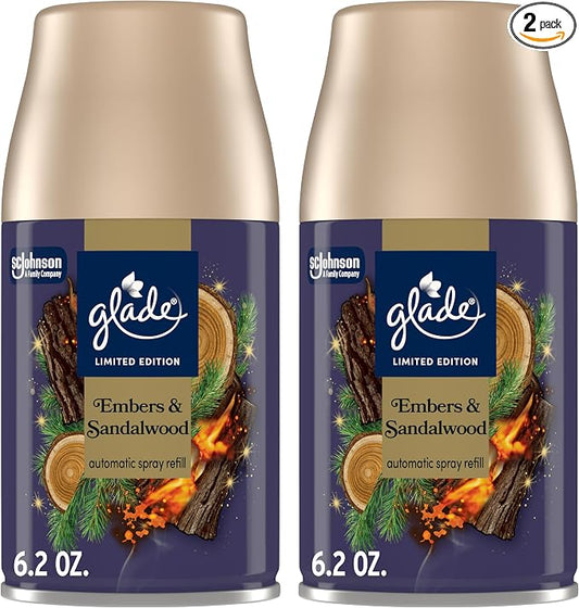 Glade Automatic Spray Refill, Embers & Sandalwood, Scented Air Freshener by Glade