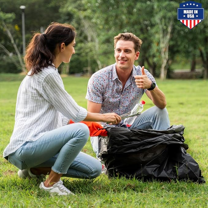 Fuxury 55-60 Gallon Heavy Duty Trash Bags, 23 Mic Thick, 38x58 in, Star-Seal - Image 7