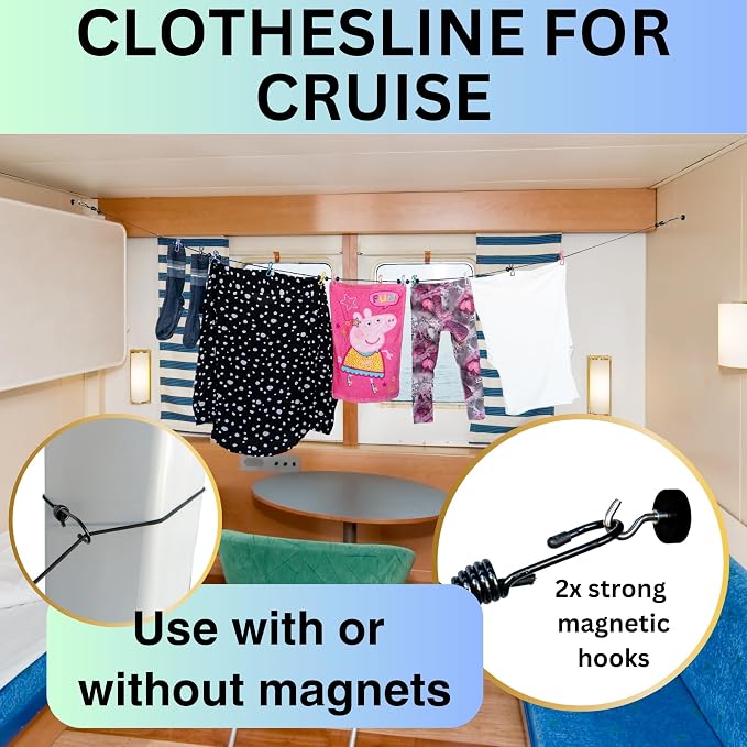 Magnetic Clothesline for Cruise Ship Cabin Approved - Image 3