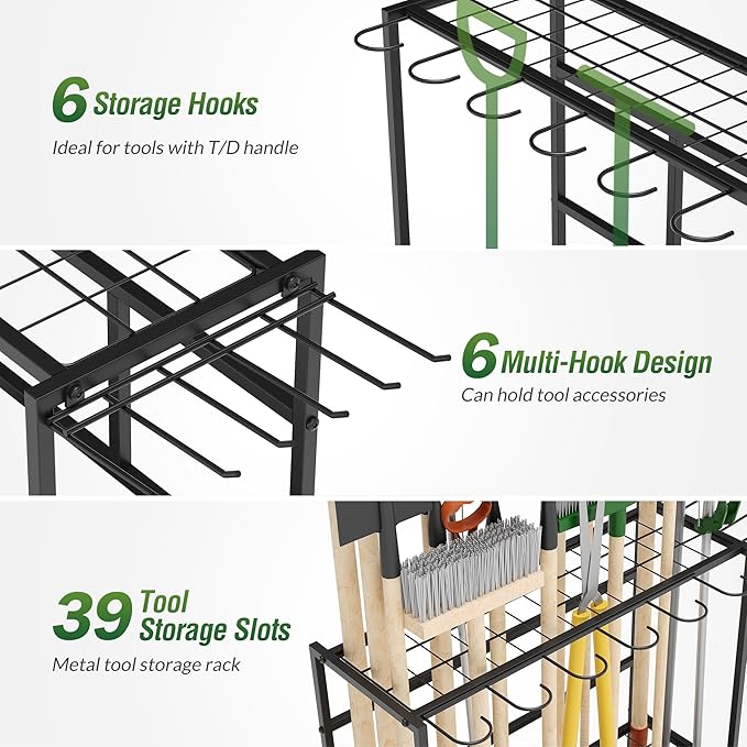 Garden Tool Organizer Rack - Image 3