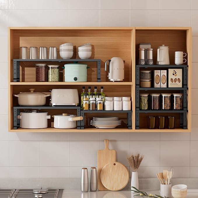 Metal Stackable Expandable Storage Shelf - Image 4
