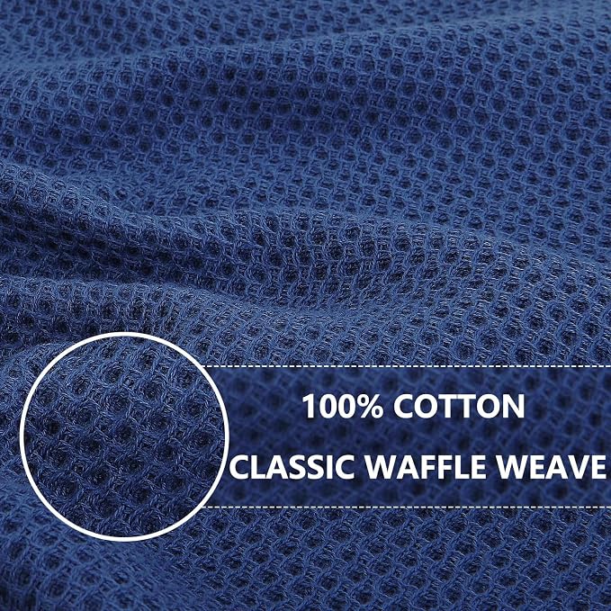 Homaxy 100% Cotton Waffle Weave Kitchen Dish Towels, Ultra Soft Absorbent Quick - Image 2