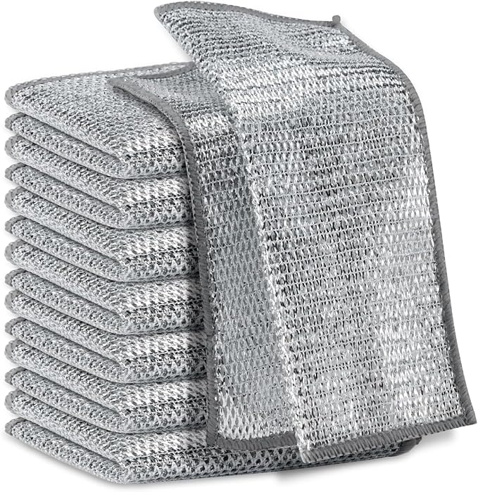 Multipurpose Wire Miracle Cleaning Cloths, Magnifying Wire Dishwashing Rags by Unknown