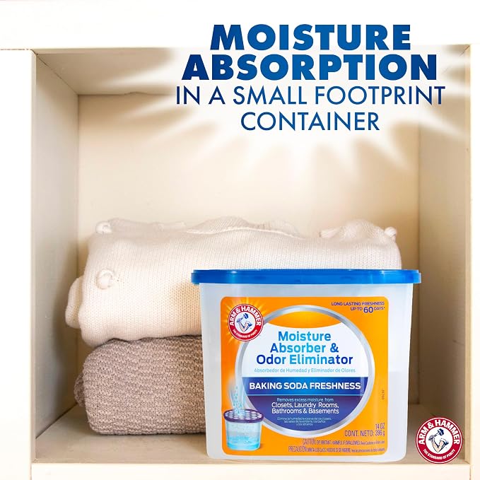 Arm & Hammer Fragrance Free Refillable Moisture Absorber and Odor Eliminator 14 - Image 5