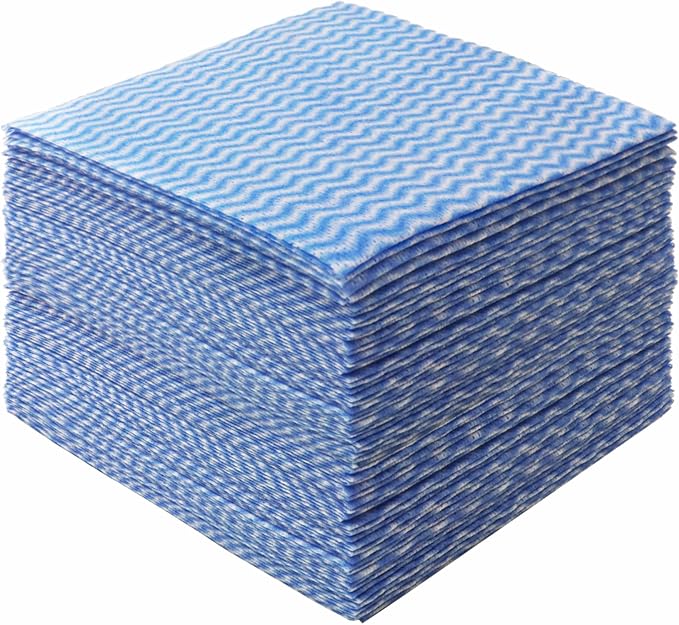 JEBBLAS 100Pcs Reusable Cleaning Cloths 11.8‘’x11.8‘’ Handi Wipes Reusable by JEBBLAS