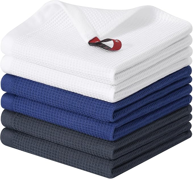 Homaxy 100% Cotton Waffle Weave Dish Cloths by Homaxy