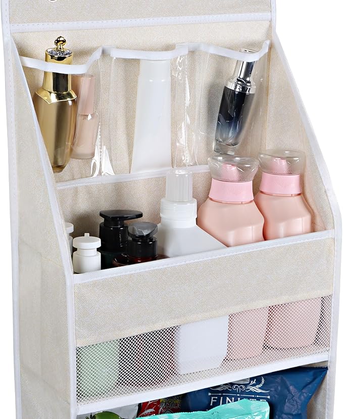 Univivi 6-Shelf Over Door Hanging Organizer Fabric Baby Door Storage - Image 2