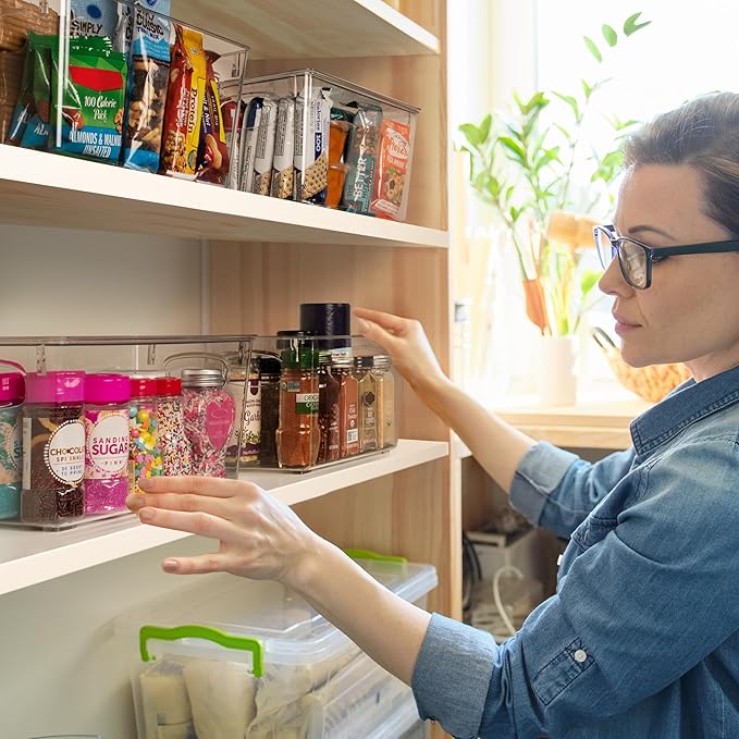 CLEARSPACE Plastic Pantry Organization and Storage Bins - Image 3