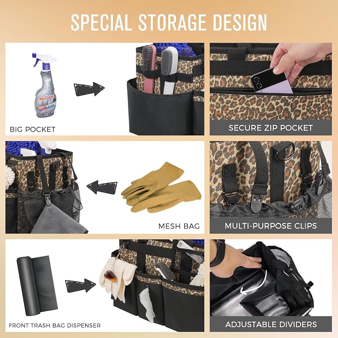 Wearable Cleaning Caddy, Cleaning Caddy Supplies Organizer - Image 2