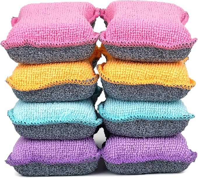UPSTAR Dish Sponges Kitchen, Microfiber Cleaning Scrubber by UPSTAR