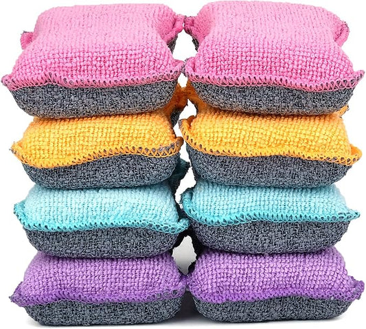 UPSTAR Dish Sponges Kitchen, Microfiber Cleaning Scrubber by UPSTAR