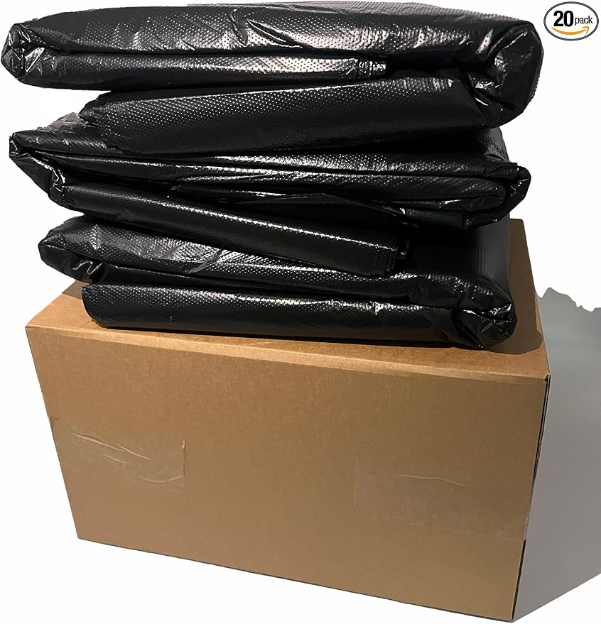 DJDBaihuo 70-gallon trash bags, 47.24" x 55.12", leak-proof & tear-resistant by Unknown