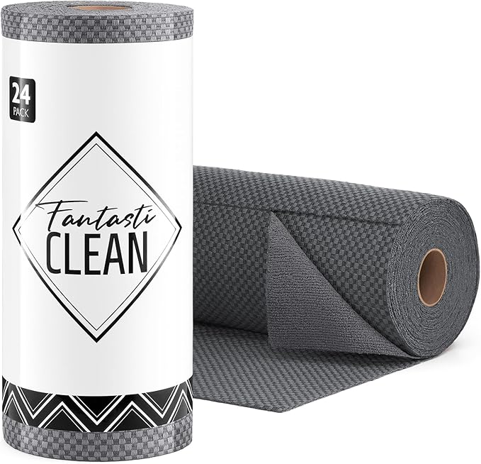 Fantasticlean Large Tear-Away Microfiber Cleaning Cloth Roll by Fantasticlean