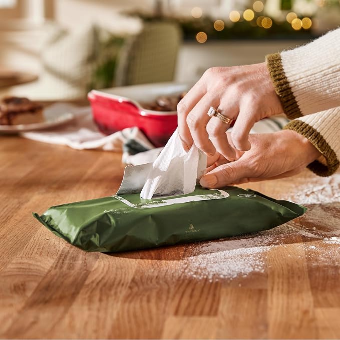 Thymes Frasier Fir All-Purpose Cleaning Wipes – Multi-Purpose Cleaning Wipes – - Image 4