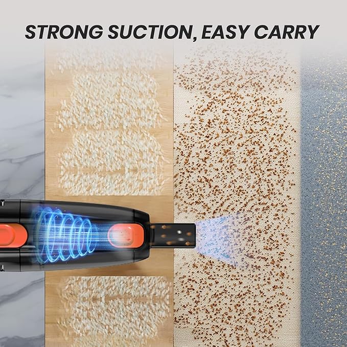 Candy Corded Stick Vacuum Cleaner, Powerful Suction Handheld Vacuum - Image 4