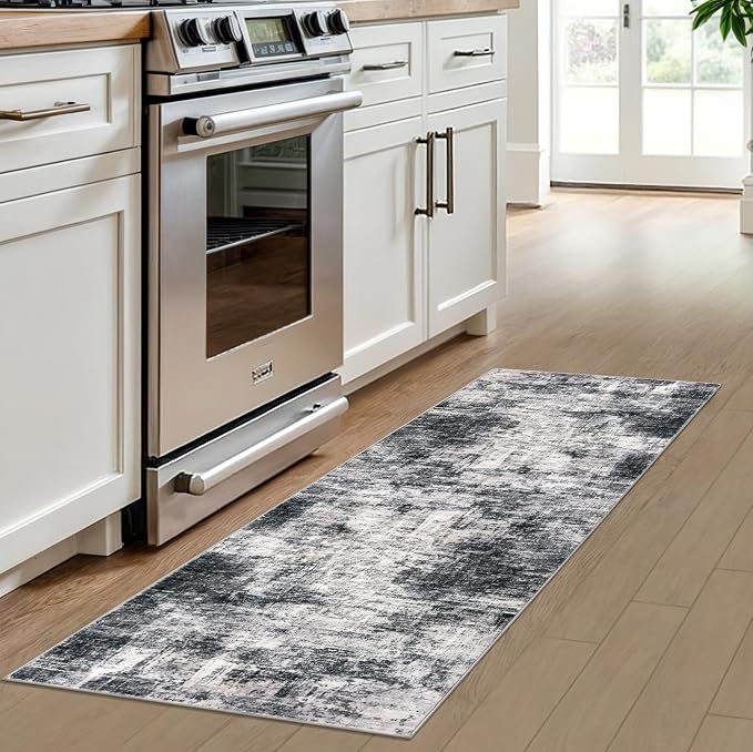 IOHOUZE Abstract Runner Rug 2x6 Ft Washable Runners - Image 2