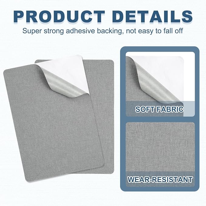 PATIKIL 8x11 Inch Linen Repair Patches, Light Blue - Image 3