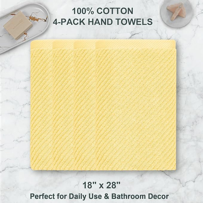 VOOVA & MOVAS Yellow Hand Towels - Image 4