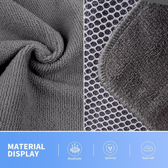 KinHwa Kitchen Washcloths for Dishes Absorbent Microfiber Dish Cloths Quick Dry - Image 7