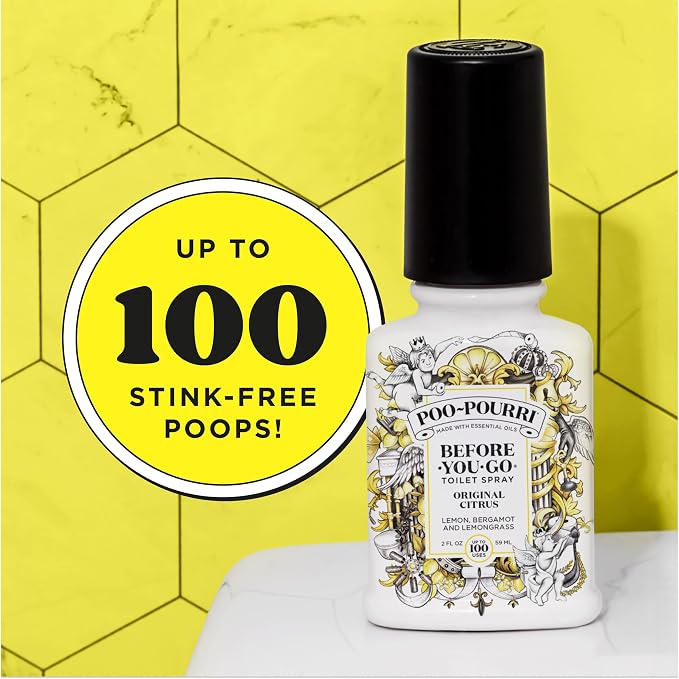 Poo-Pourri Before-You-Go Toilet Spray, Original Citrus, 2 Fl Oz, Bathroom Odor - Image 7