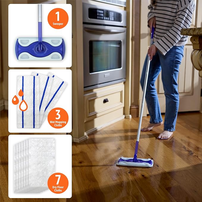 Amazon Basics Wet & Dry Sweeper Kit Pack of 1 - Image 3
