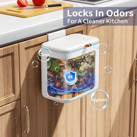 Kitchen Compost Bin with Lid - Image 7