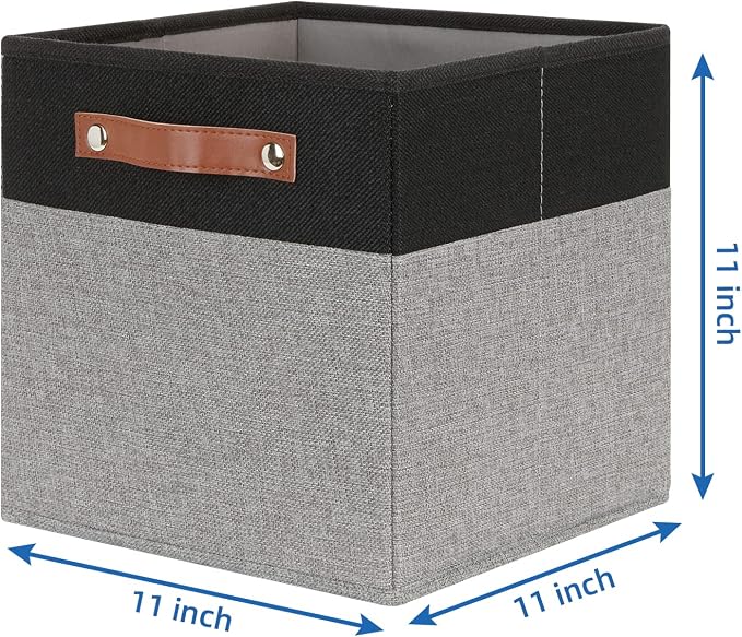 Temary 11 x 11 Cube Storage Bins Fabric Storage Cubes - Image 2