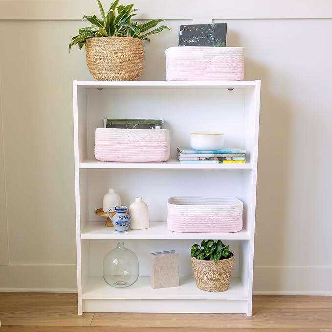 NaturalCozy 13.5”x8.5”x5.5” Rectangle Storage Baskets - Image 8