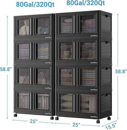 BROVIEW 160Gal Stackable Storage Bins - Image 2