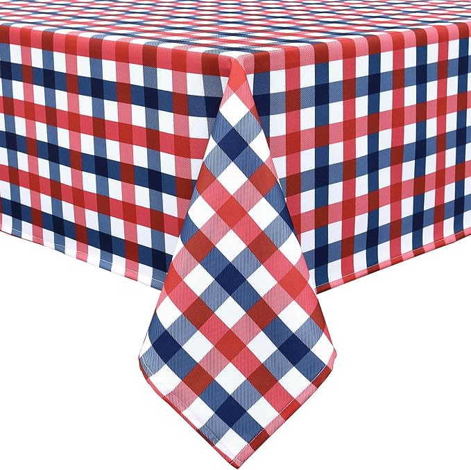 Waterproof Plaid Tablecloth Fabric - Image 2