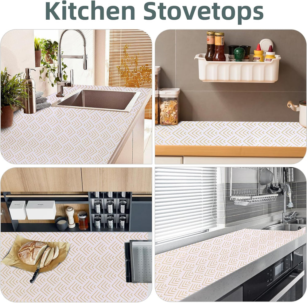 Shelf Liner for Kitchen Cabinets Non Adhesive Drawer Liner Non-Slip
