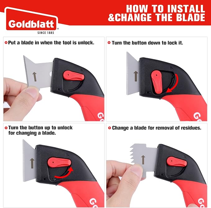 Goldblatt Caulk Remover Tool, Grout Removal Tool, Caulking Tool, Silicone - Image 3