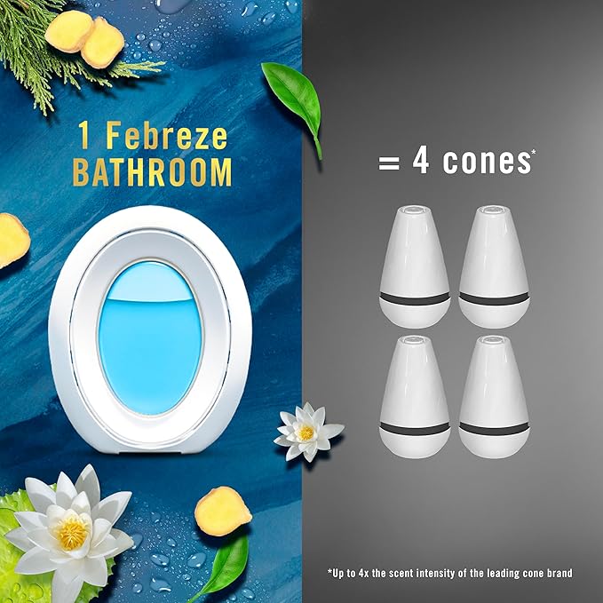 Febreze Bathroom Air Freshener, Odor-Fighting, Plug In Alternative, Air - Image 6