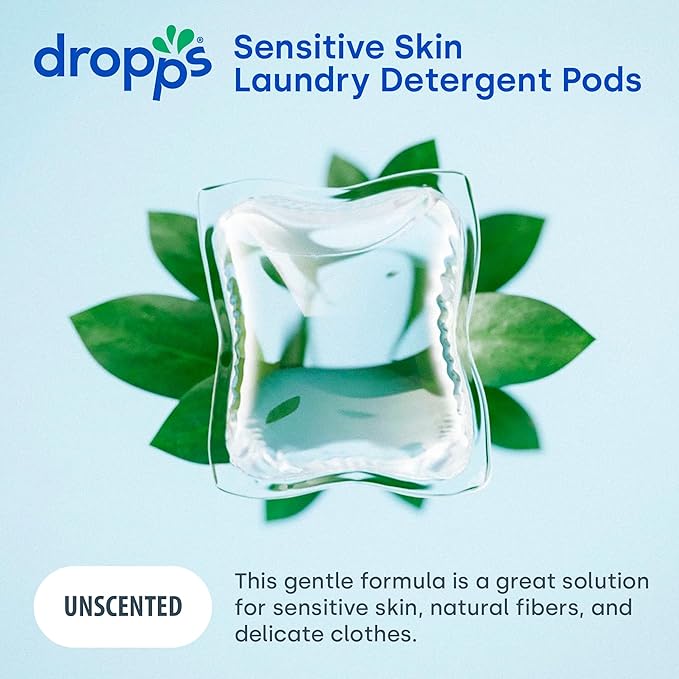 Dropps Sensitive Skin Laundry Detergent Pods, Unscented - Image 2