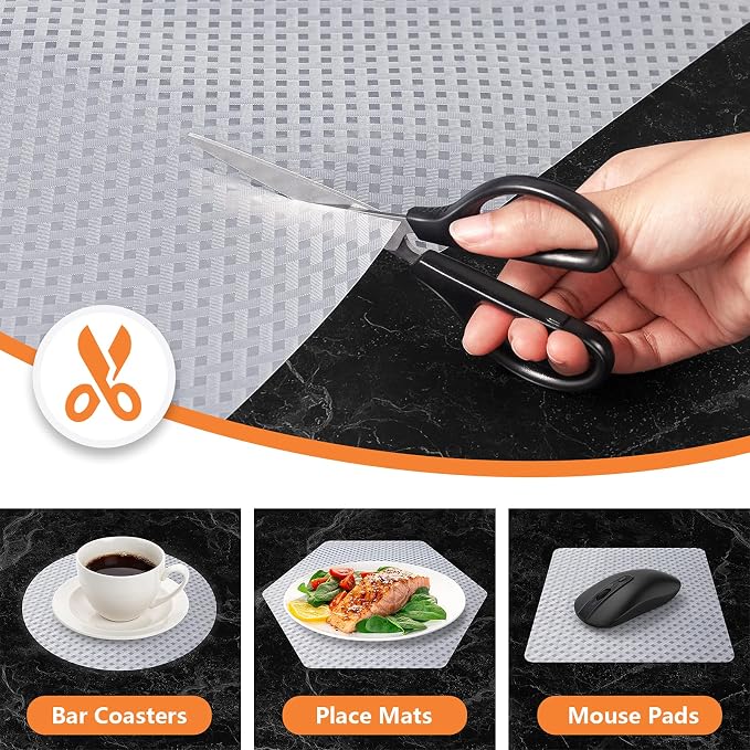 Shelf Liners for Kitchen Cabinets Refrigerator Liners Waterproof & Oil-Proof - Image 3