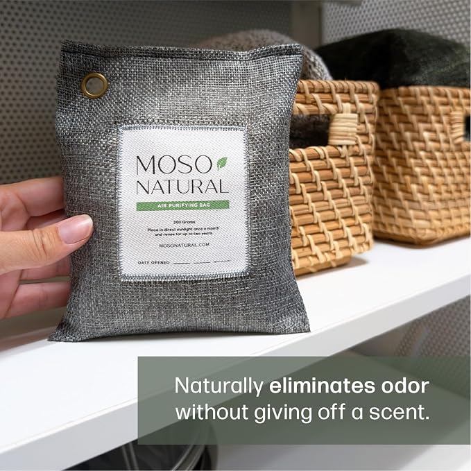 Moso Natural Air Purifying Bag 200g Bamboo Charcoal Odor Absorber - Image 2