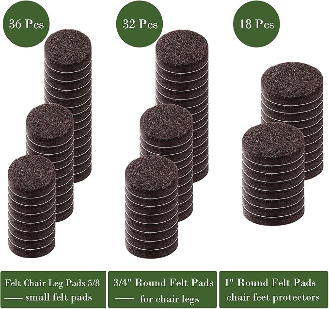 Fursafe&Q Felt Furniture Pads, Furniture Felt Pads - Image 9