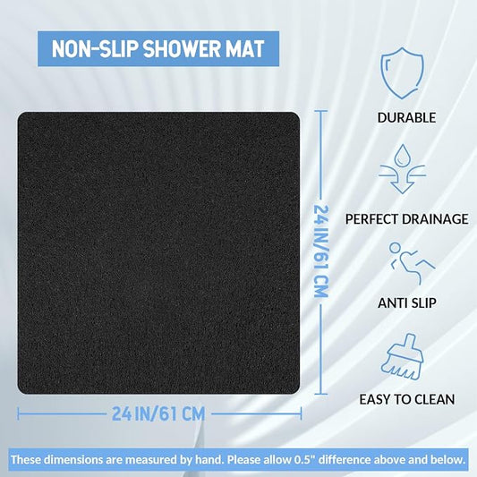 Non-Slip Bathtub Mat, Anti Slip Shower Mat, Fast Drying Bathtub Mats, Foot - Image 2